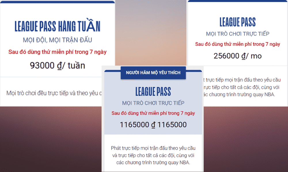 Tài khoản NBA League Pass 2